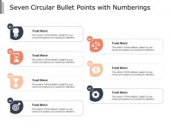 Seven Circular Bullet Points With Numberings