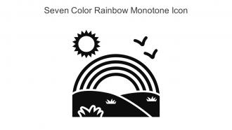Seven Color Rainbow Monotone Icon In Powerpoint Pptx Png And Editable Eps Format