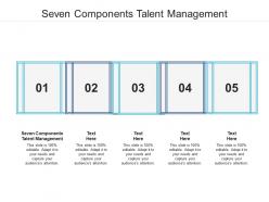 Seven components talent management ppt powerpoint presentation styles graphics design cpb
