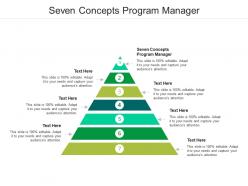 Seven concepts program manager ppt powerpoint presentation show graphics design cpb