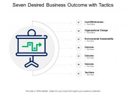 Seven desired business outcome with tactics