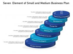 Seven element of small and medium business plan