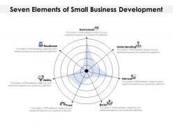 Seven elements of small business development