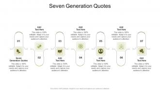 Seven Generation Quotes In Powerpoint And Google Slides Cpb