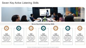 Seven Key Active Listening Skills In Powerpoint And Google Slides Cpb