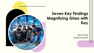 Seven Key Findings Magnifying Glass With Key PPT Graphics AT Seven Key Findings Magnifying Glass With Key PPT Graphics AT