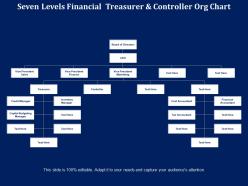 Seven levels financial treasurer and controller org chart