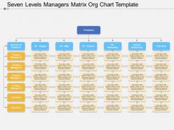 Seven levels managers matrix org chart template