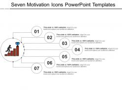 Seven Motivation Icons Powerpoint Templates