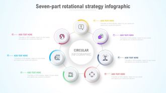Seven Part Rotational Strategy Infographic Powerpoint Template
