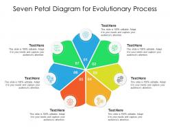 Seven petal diagram for evolutionary process infographic template