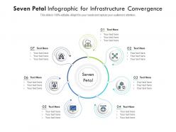 Seven petal for infrastructure convergence infographic template