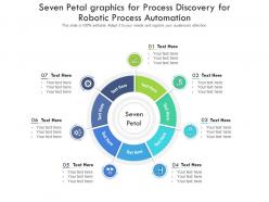 Seven petal graphics for process discovery for robotic process automation infographic template