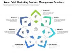 Seven Petal Illustrating Business Management Functions