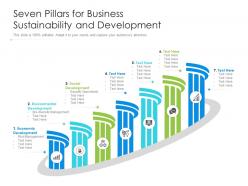 Seven pillars for business sustainability and development