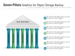 Seven pillars graphics for object storage backup infographic template