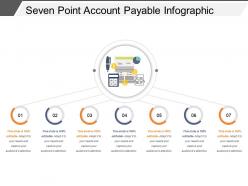 Seven point account payable infographic ppt background designs