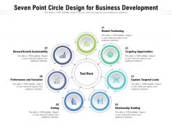 Seven Point Circle Design For Business Development