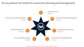 Seven Pointed Star Model For Succession Developing Leadership Pipeline Through Succession