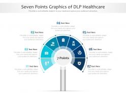Seven points graphics of dlp healthcare infographic template