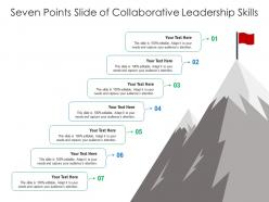 Seven points slide of collaborative leadership skills infographic template