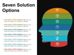 Seven solution options presentation powerpoint example