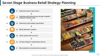 Seven stage business retail strategy planning