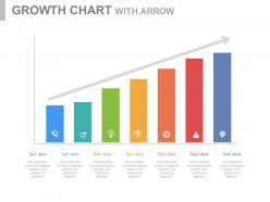 Seven staged growth chart with icons powerpoint slides