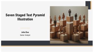 Seven Staged Text Pyramid Illustration PPT Presentation AT