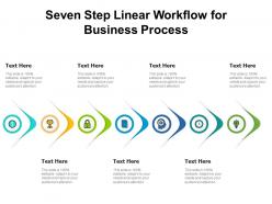 Seven step linear workflow for business process