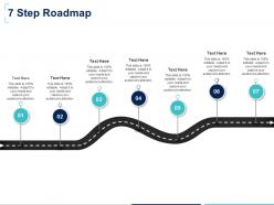 Seven step roadmap f884 ppt powerpoint presentation slides graphics download
