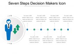 Seven steps decision makers icon