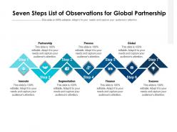 Seven Steps List Of Observations For Global Partnership