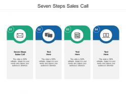 Seven steps sales call ppt powerpoint presentation gallery graphics template cpb