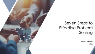 Seven Steps To Effective Problem Solving PPT Slides AT