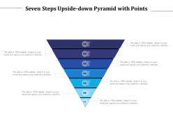 Seven steps upside down pyramid with points