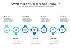 Seven steps visual for sales follow up infographic template