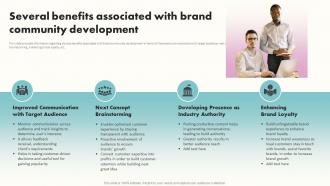 Several Benefits Associated With Brand Community Development Building Brand Awareness