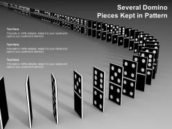 Several Domino Pieces Kept In Pattern