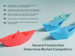 Several factors that determine market competition
