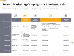 Several marketing campaigns to accelerate sales ppt file slides