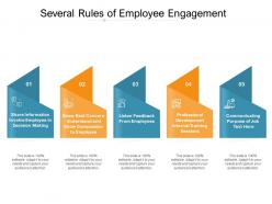 Several rules of employee engagement