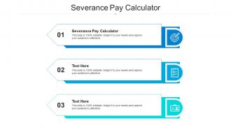 Severance pay calculator ppt powerpoint presentation styles themes cpb