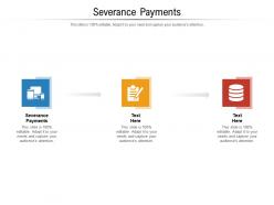 Severance payments ppt powerpoint presentation inspiration example cpb