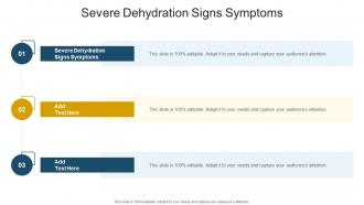 Severe Dehydration Signs Symptoms In Powerpoint And Google Slides Cpb