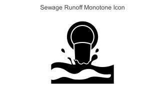 Sewage Runoff Monotone Icon In Powerpoint Pptx Png And Editable Eps Format