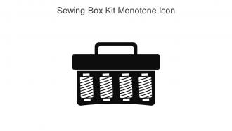 Sewing Box Kit Monotone Icon In Powerpoint Pptx Png And Editable Eps Format