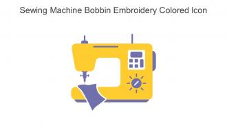 Sewing Machine Bobbin Embroidery Colored Icon In Powerpoint Pptx Png And Editable Eps Format