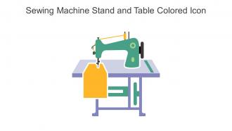 Sewing Machine Stand And Table Colored Icon In Powerpoint Pptx Png And Editable Eps Format