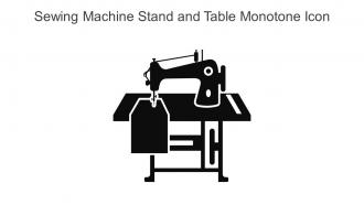 Sewing Machine Stand And Table Monotone Icon In Powerpoint Pptx Png And Editable Eps Format
